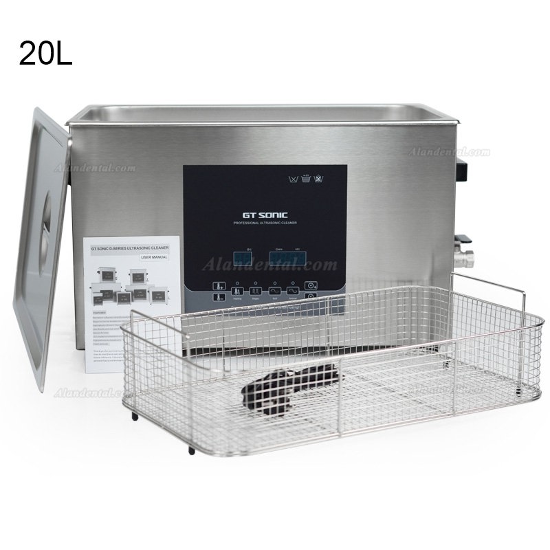 GT SONIC D-Series Digital Ultrasonic Cleaner 2-27L 100-500W with Hot Water Cleaning